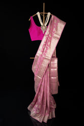 Pink Pure Chiniya Silk Meenadaar