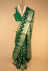 Green Pure Silk Banarasi Saree
