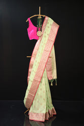 Banarasi Handloom Monga Silk Saree