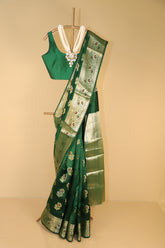 Green Pure Silk Banarasi Saree