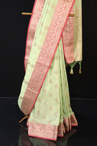 Banarasi Handloom Monga Silk Saree