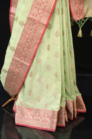 Banarasi Handloom Monga Silk Saree